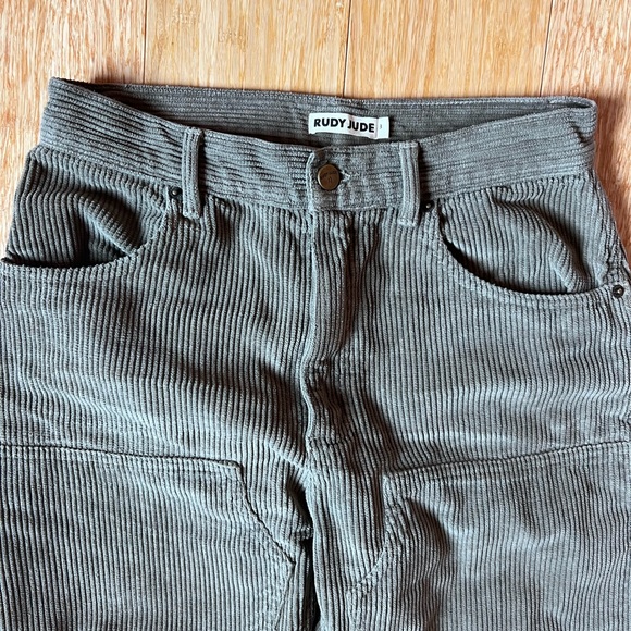 Rudy Jude Corduroy Utility Jeans in Moss - Picture 3 of 5